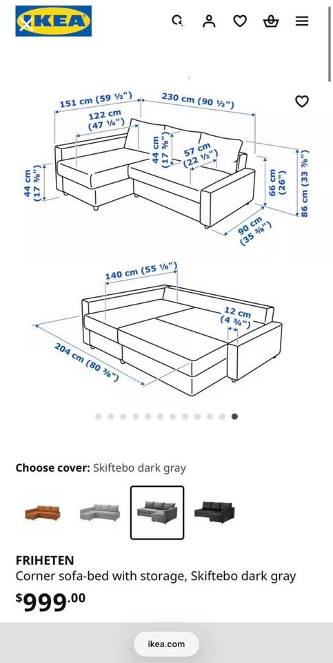 IKEA FRIHETEN - Corner Sofa-Bed - photo 4