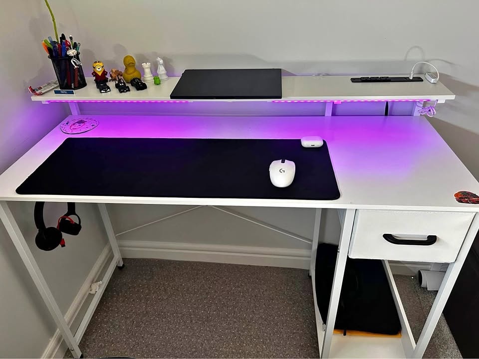 Gaming Desk with RGB Lights
