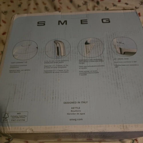 SMEG 50's Retro Style Electric Water Kettle, KLF03PBUS, Pastel B - photo 2
