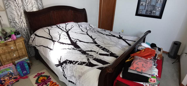 Solid Wood King Size Sleigh Bed - photo 2