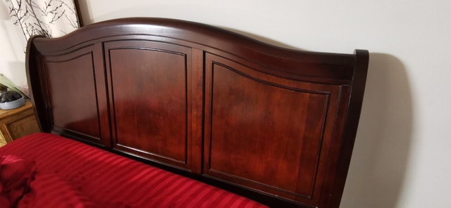 Solid Wood King Size Sleigh Bed - photo 3