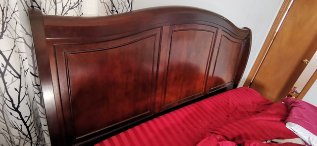 Solid Wood King Size Sleigh Bed - photo 4