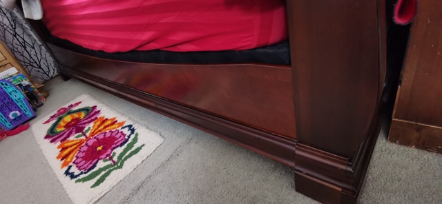 Solid Wood King Size Sleigh Bed - photo 5