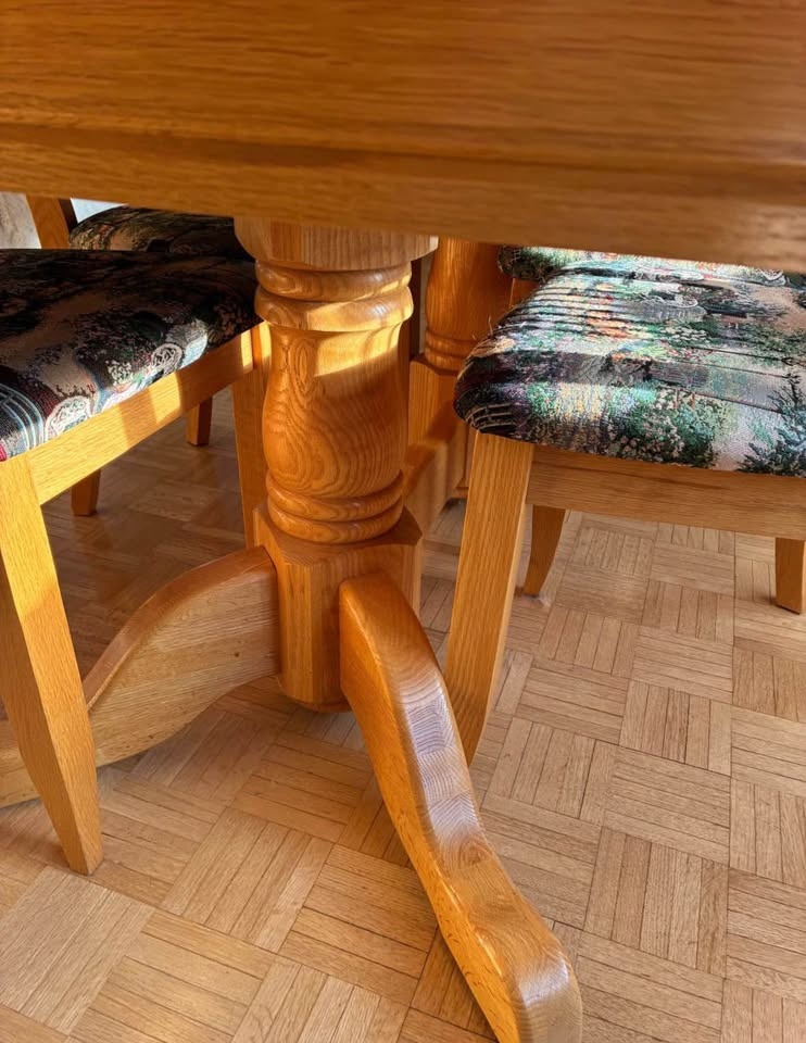 Custom-made Solid Oak Dining Set (1999) - photo 4