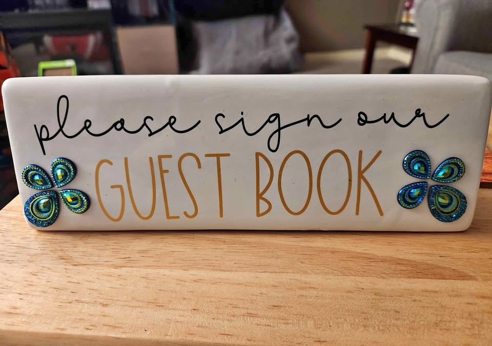 Guest book sign