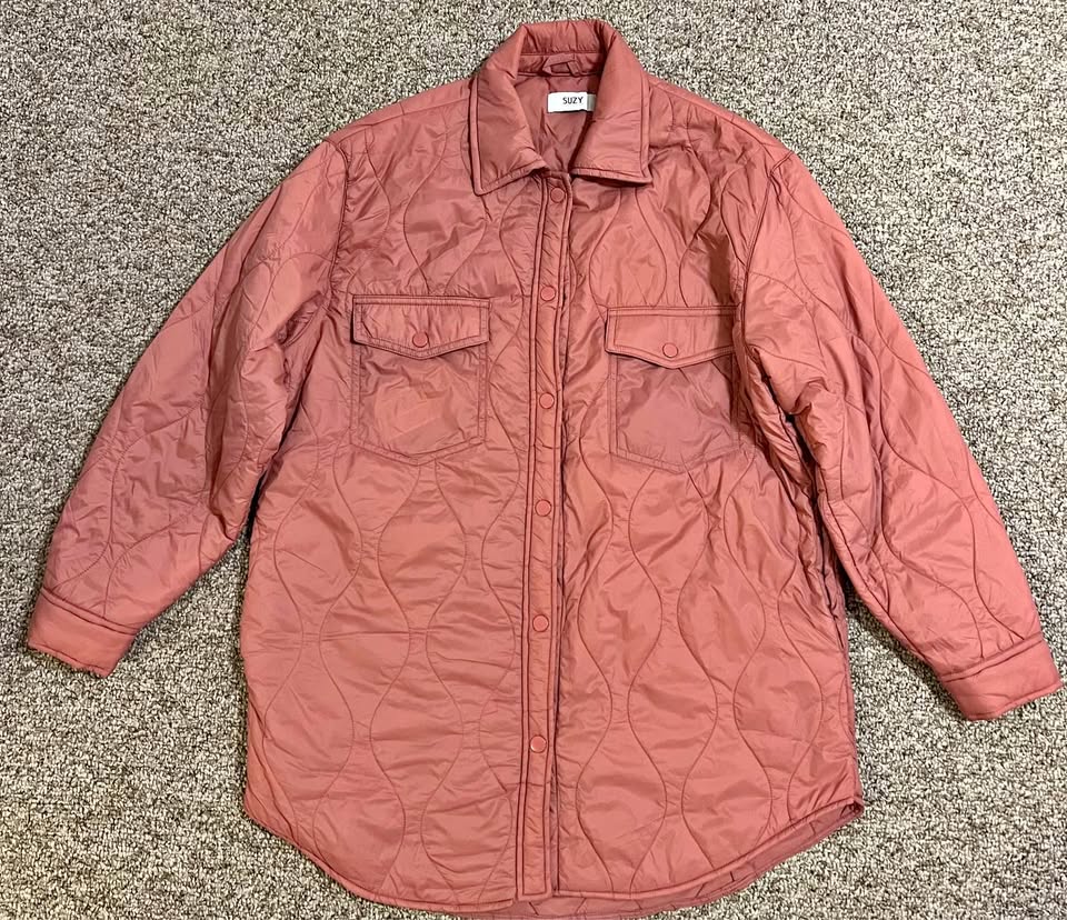 Suzy Shier Woman’s Pink Rain Coat