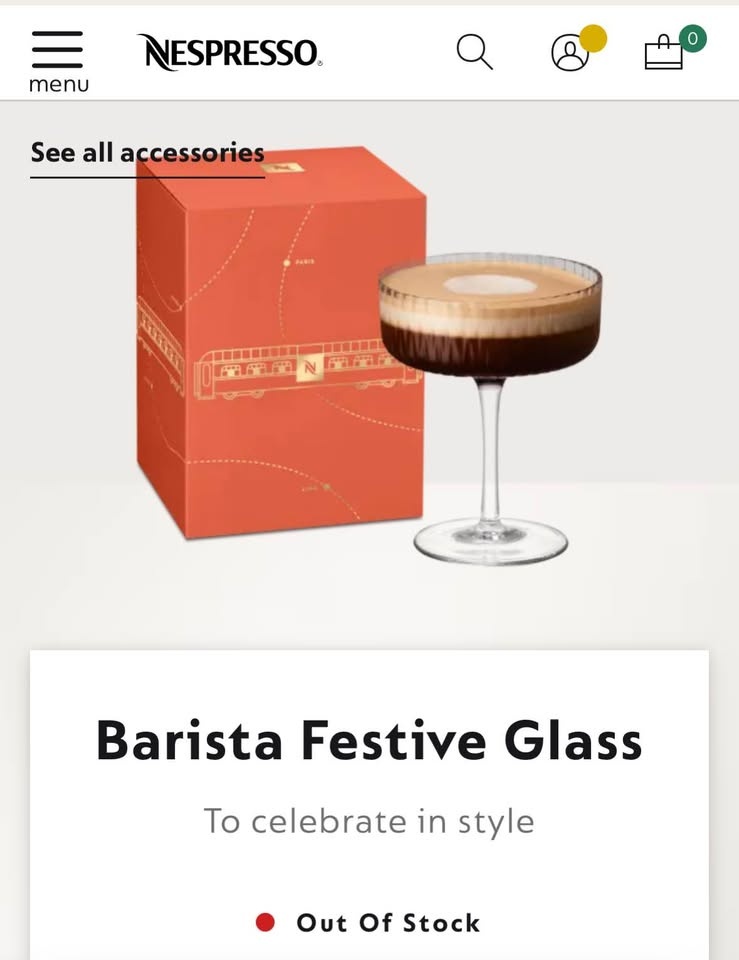 Nespresso Barista Festive Glass - photo 2