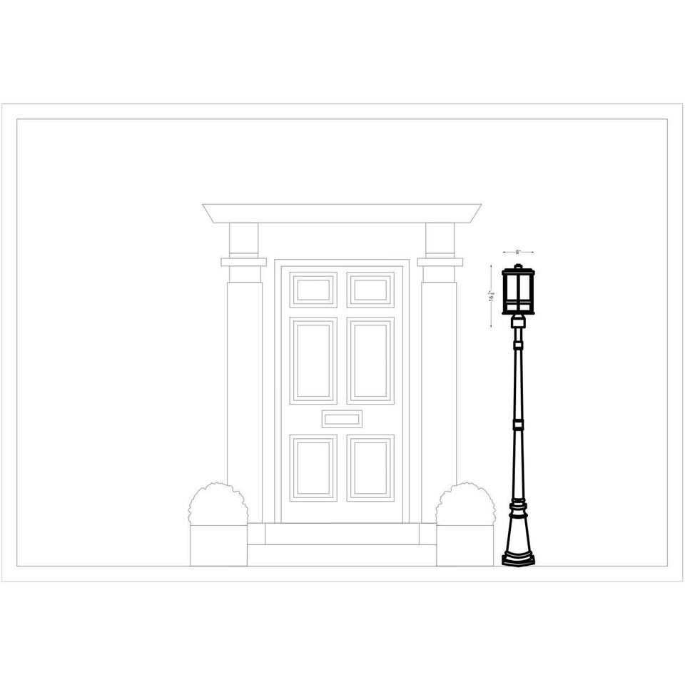 Trianon 1-Light Wired Lantern Head, 16.12" H - photo 3