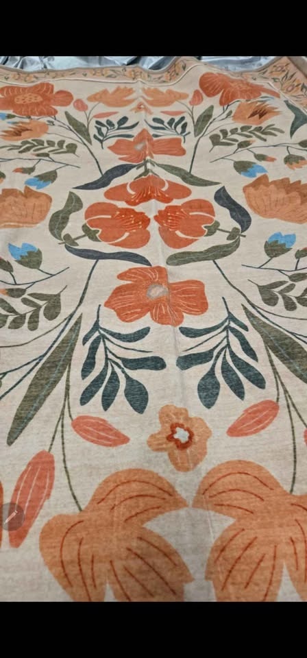 5x7 Kaldi Washable American Country Floral Rug Vintage - photo 3