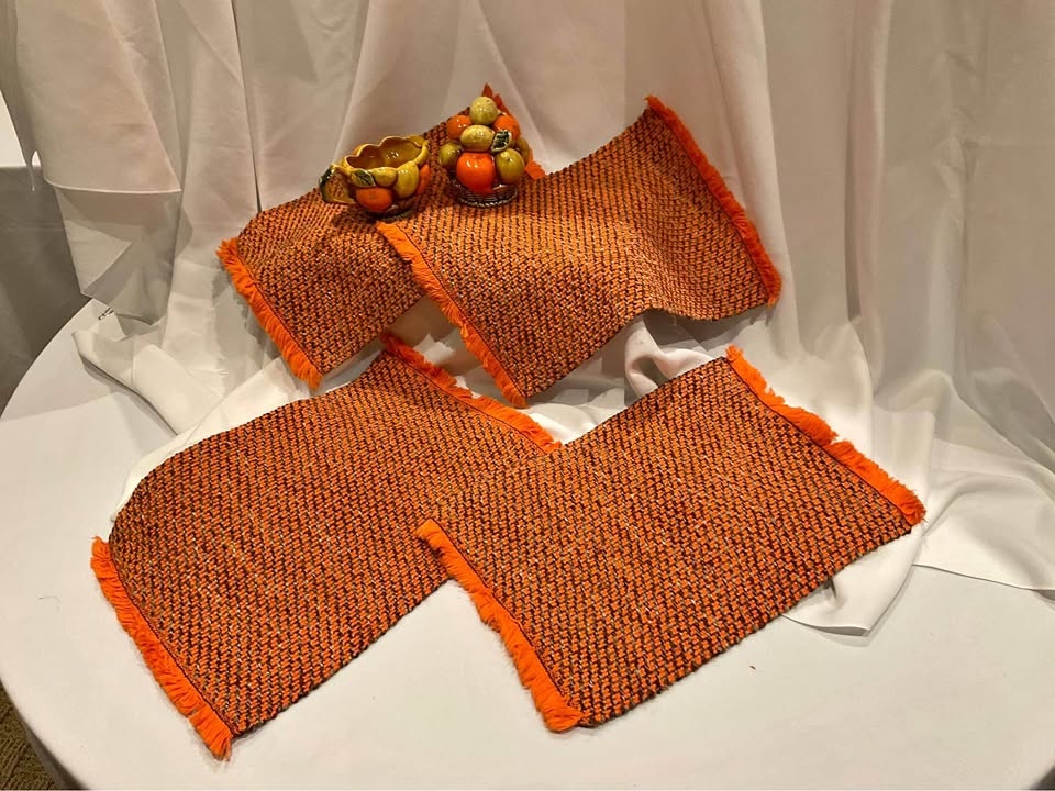 RARE Bea Arnold Handwoven Placemats 1970’s - Set of 4
