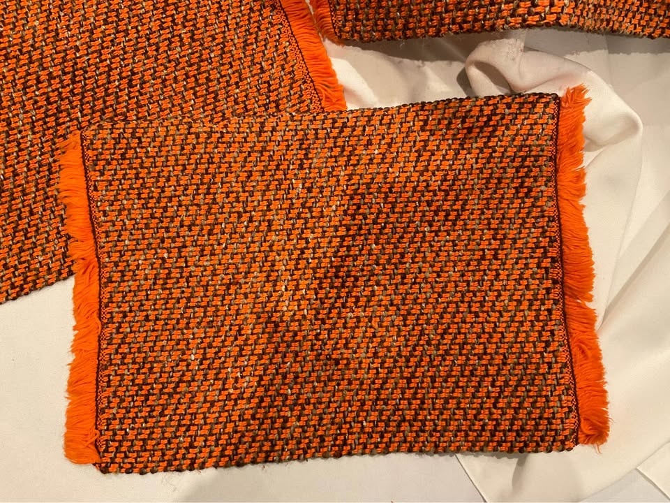 RARE Bea Arnold Handwoven Placemats 1970’s - Set of 4 - photo 5