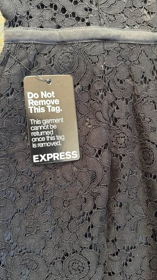 NWT Express Black Lace Midi Dress - Size 4 - photo 4