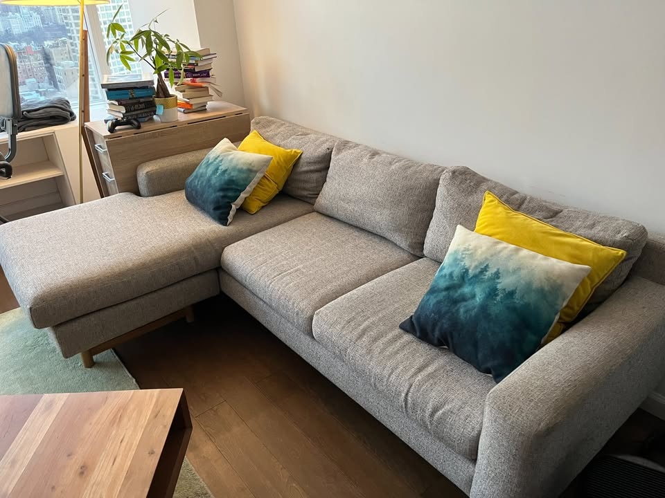 West Elm 3 Seater Flip Sectional Sofa - photo 2