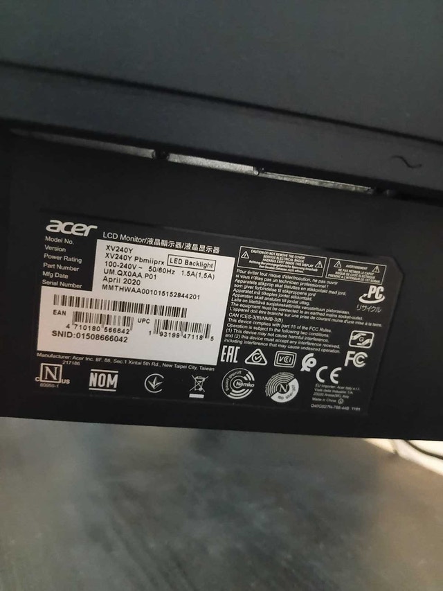 144Hz Acer Nitro XV240Y 23.8" Full HD Gaming Monitor - photo 3