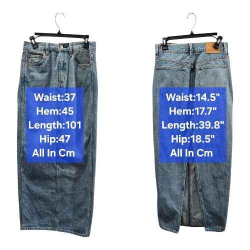 Aritzia Denim Forum The '90s Maxi Denim Pencil Skirt Size 26 - photo 2