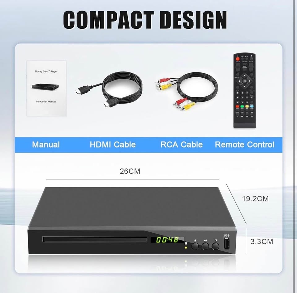 Blue-Ray DVD CD Disc Player - photo 5
