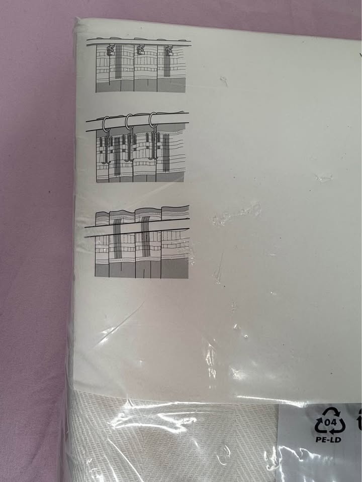 White Chevron Curtains - Pair - photo 4