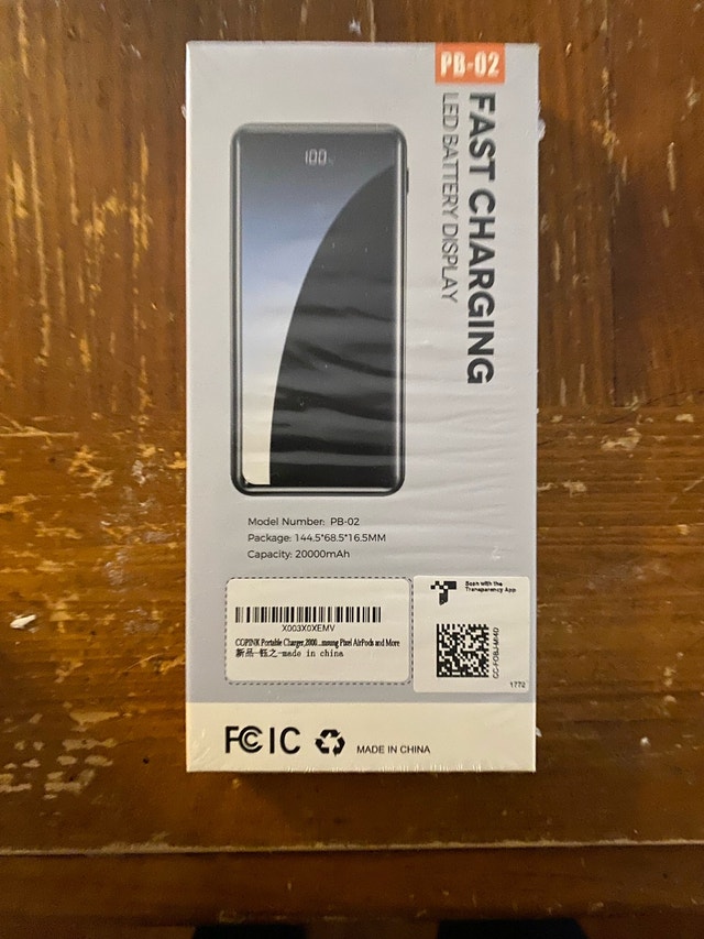 New PB-02 20000mAh Portable Charger - Brand New, Unopened - photo 2