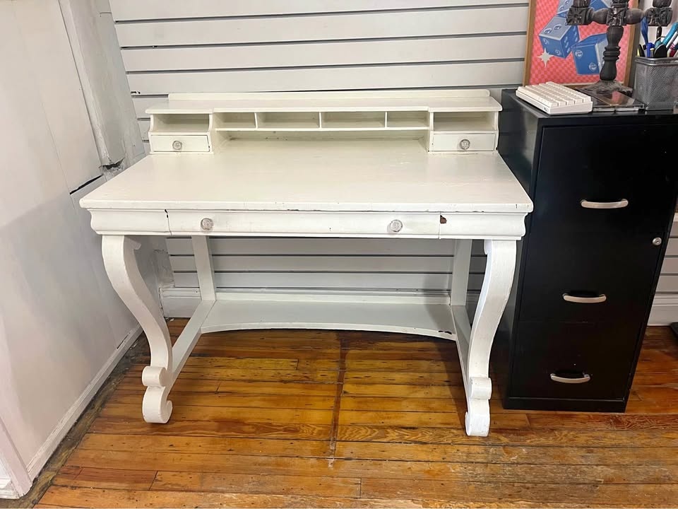 Vintage Wood Writing Desk