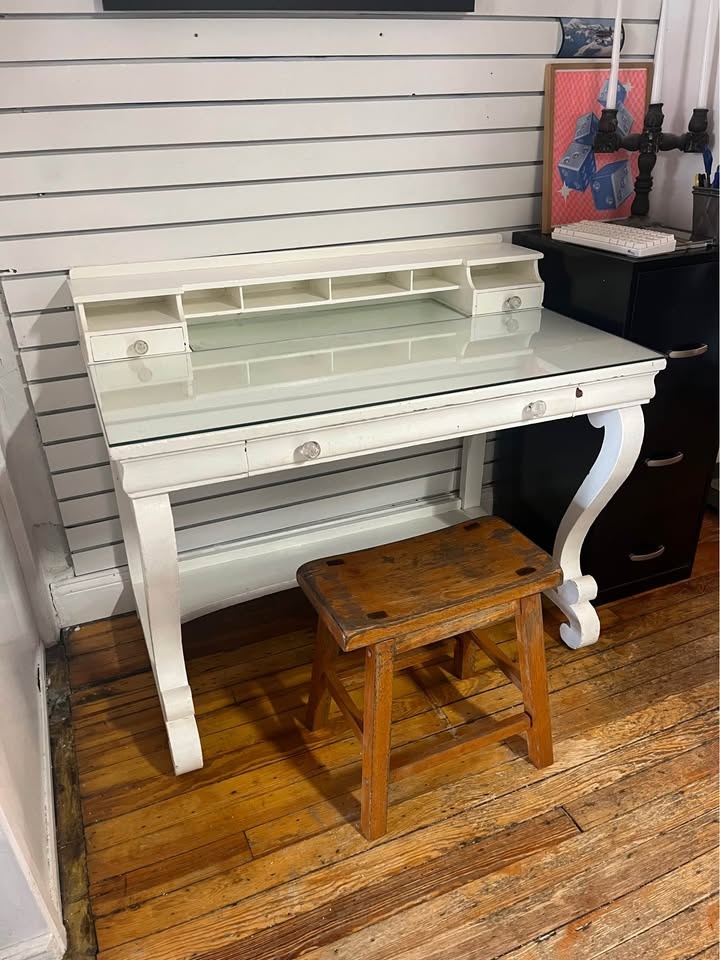 Vintage Wood Writing Desk - photo 4