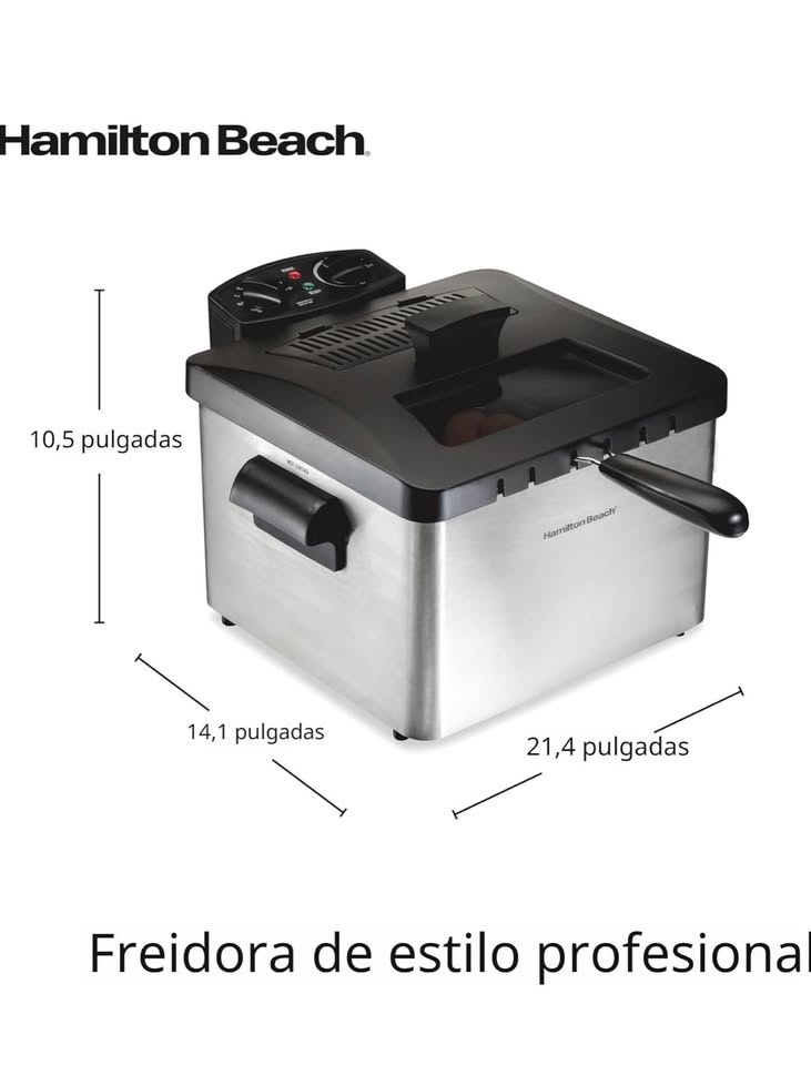 Hamilton Beach Electric Deep Fryer – Used, Good Condition - photo 2