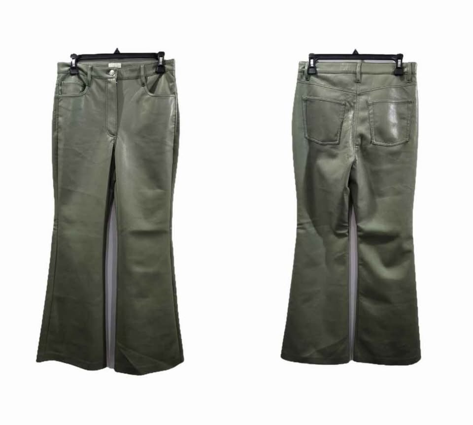 Aritzia Wilfred Beatrix High-Rise Wide-Leg Vegan Leather Pants S - photo 5
