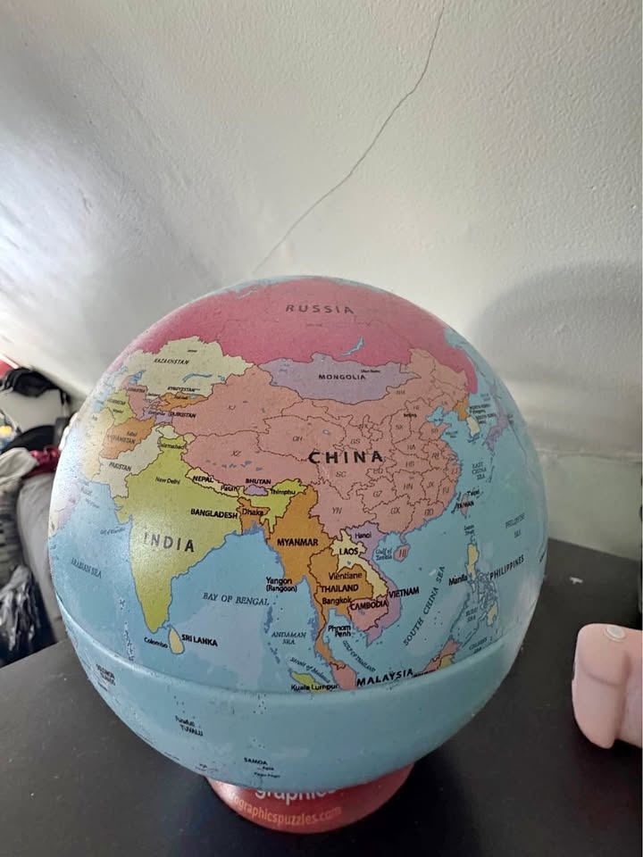 World Globe Puzzle – Educational Geography Globe (Kids/Adults)