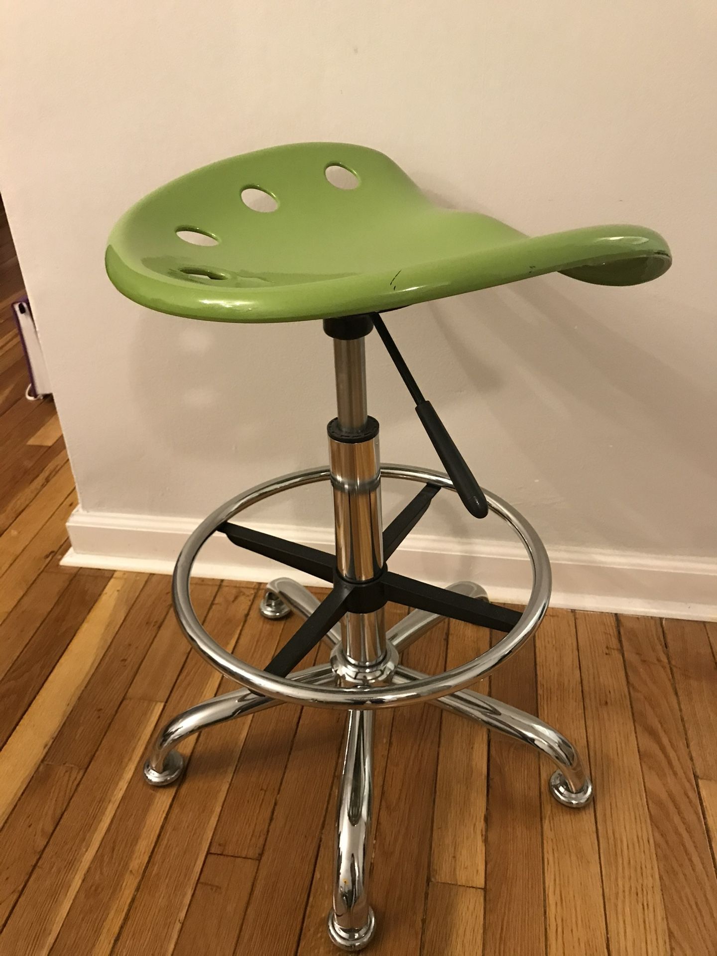 Green Tractor Seat Bar Stool - photo 2