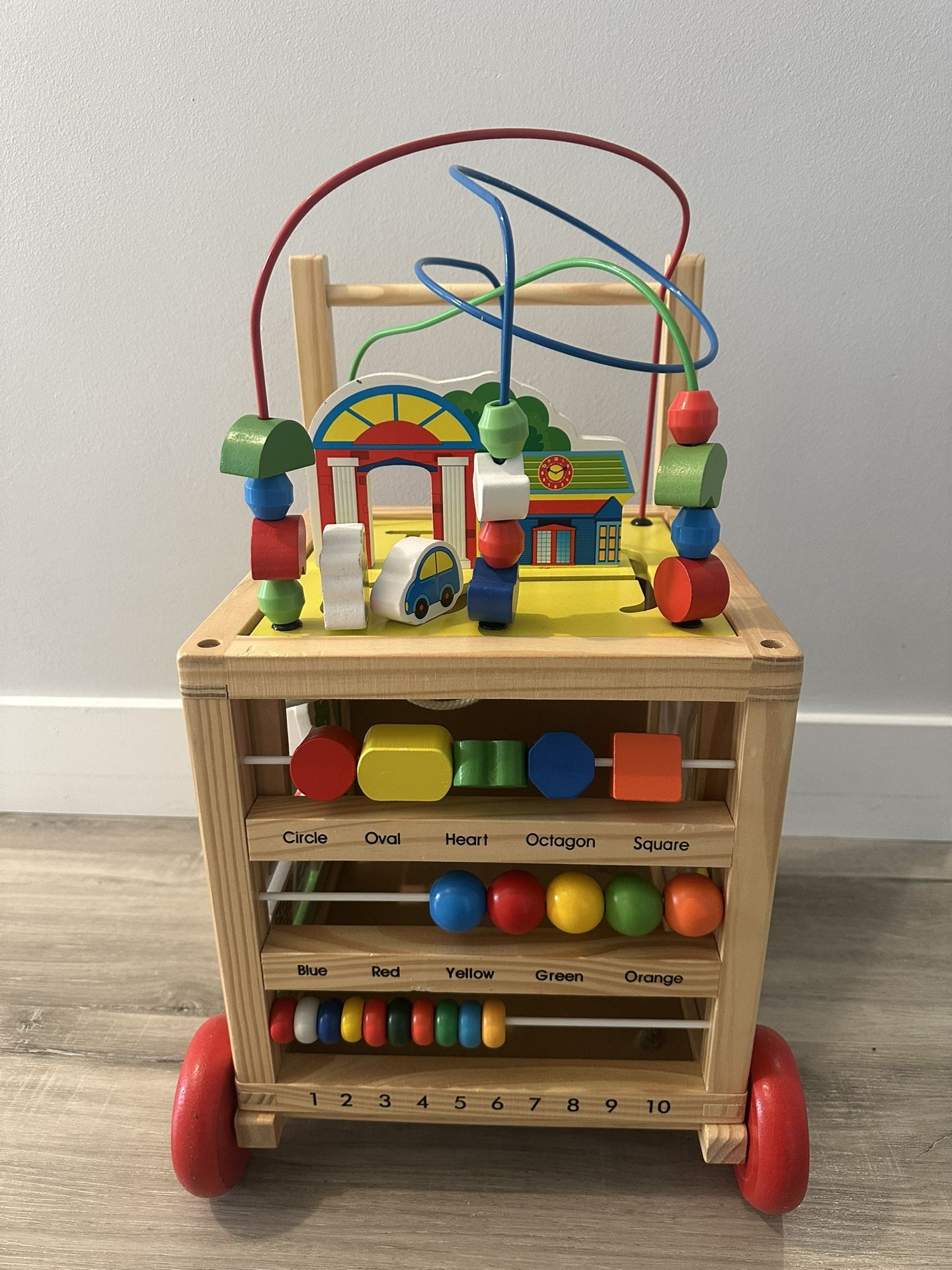 Wooden Activity Walker / Learning Cube