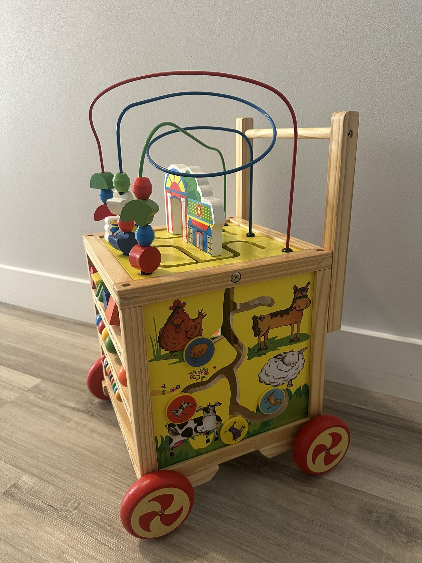 Wooden Activity Walker / Learning Cube - photo 4