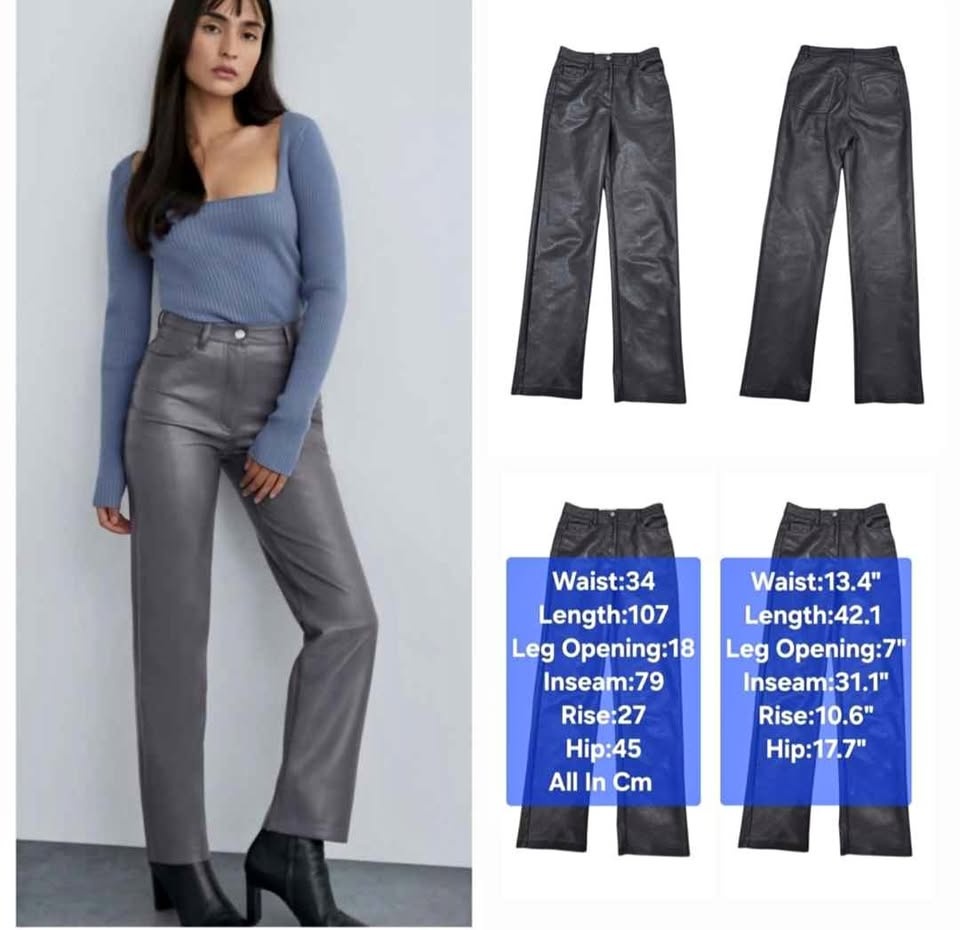 Aritzia Wilfred Melina High-Rise Faux-Leather Pants Size 4