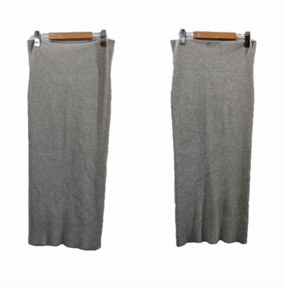Aritzia The Group By Babaton Ultra High-Rise Ribbed Midi Skirt M - photo 5
