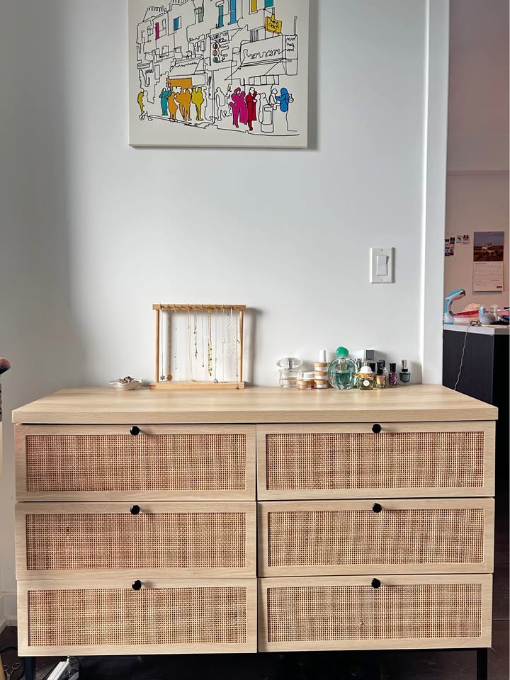 Bay Isle Home Boho Natural Rattan 6-Drawer Dresser - photo 2