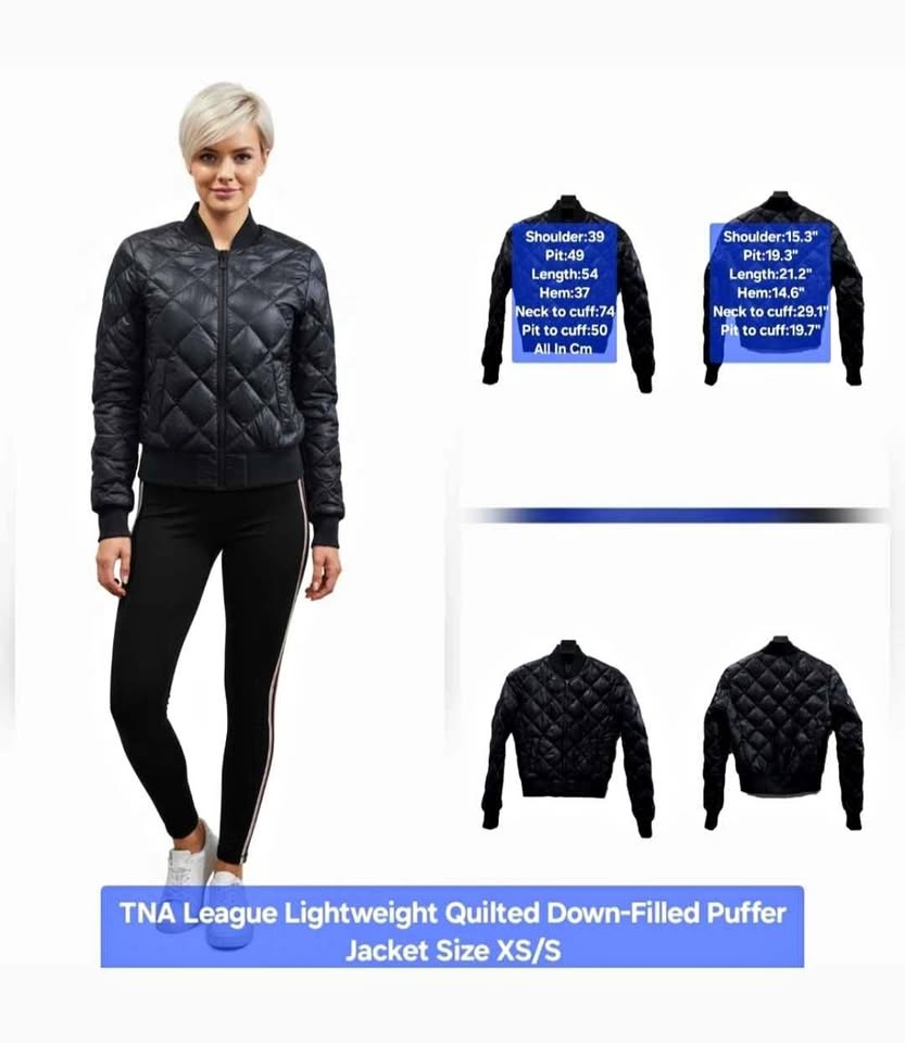 TNA League Quilted Down Puffer XS/S
