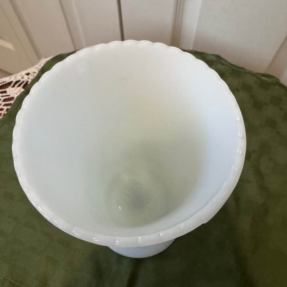 E.O. Brody Co Milk Glass Pedestal Vase - photo 3