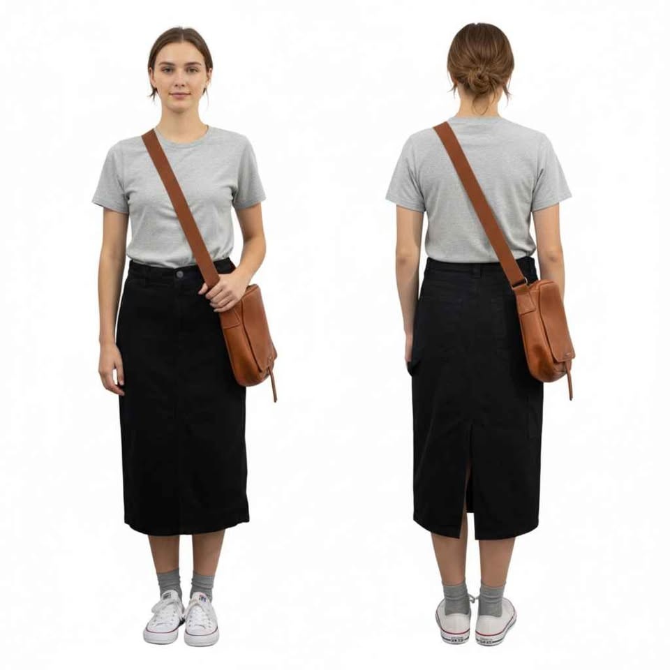 Aritzia Tna Greenwich Carpenter Midi Skirt Size 2 - photo 5
