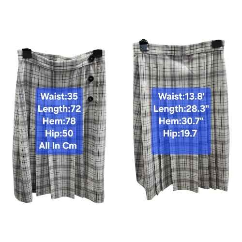 Aritzia Wilfred Trissy Check Skirt - Plaid A-Line Wrap Size 4 - photo 2