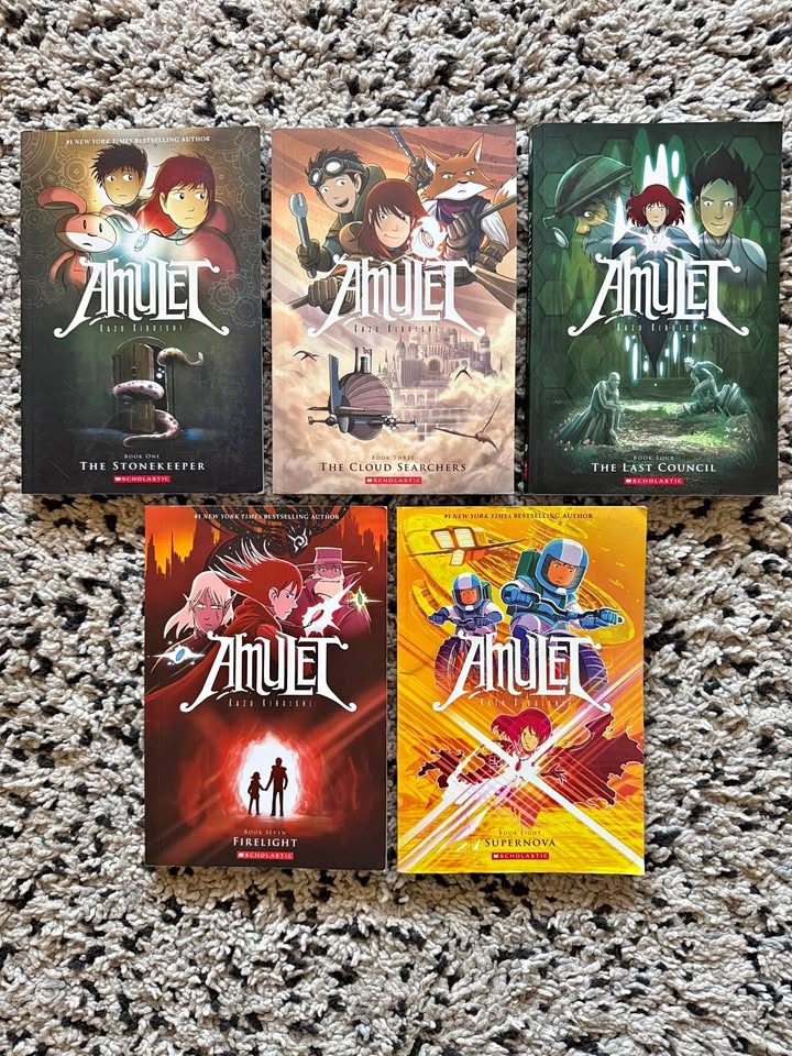 Amulet Books - 1, 3, 4, 6, 7, 8