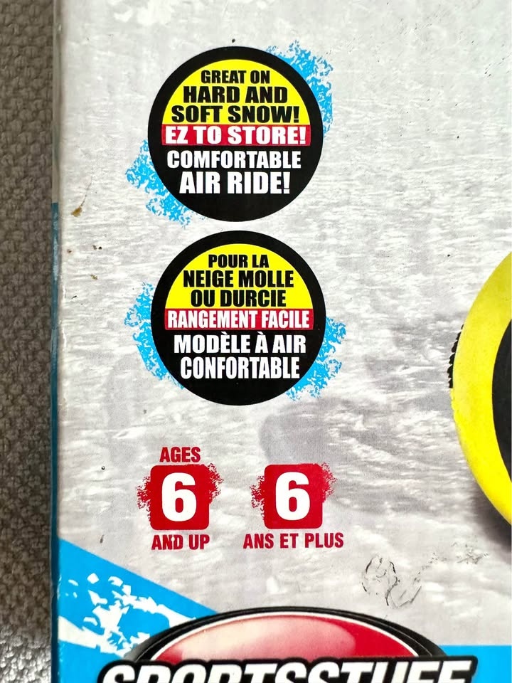 Inflatable Snow Tube - used once! - photo 3