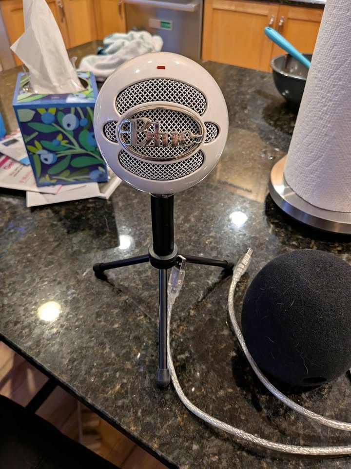 Blue Yeti Snowball USB Microphone w/ Stand, Cable, Pop Filter