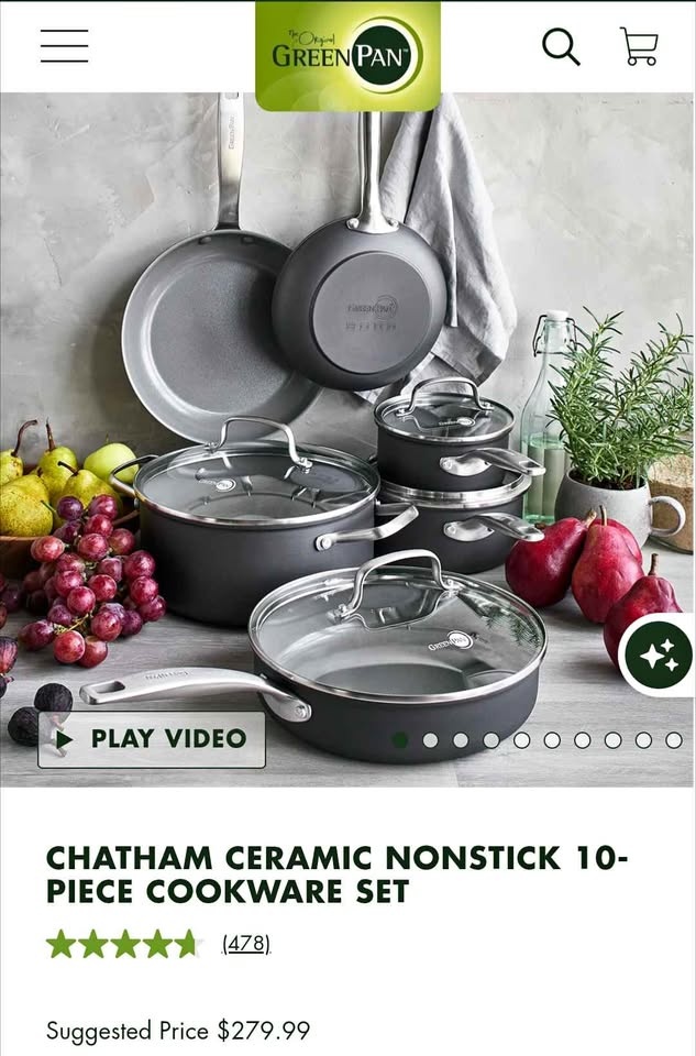 GreenPan Chatham 10-Piece Cookware Set