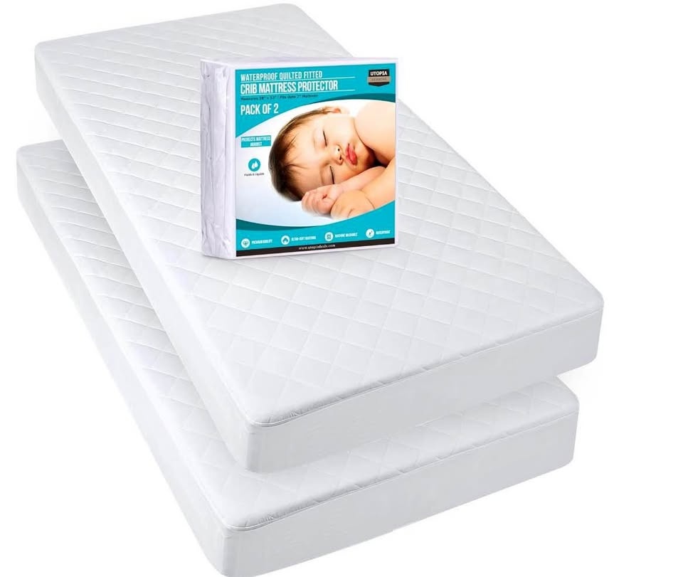 Utopia Bedding Waterproof Crib Mattress Protector