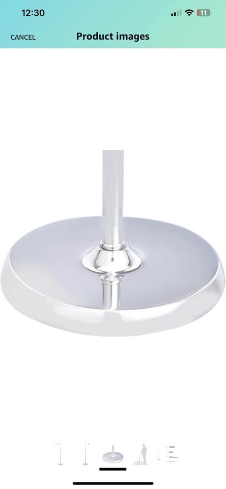 Amazon Basics Free Standing Toilet Paper Holder - Chrome - photo 3