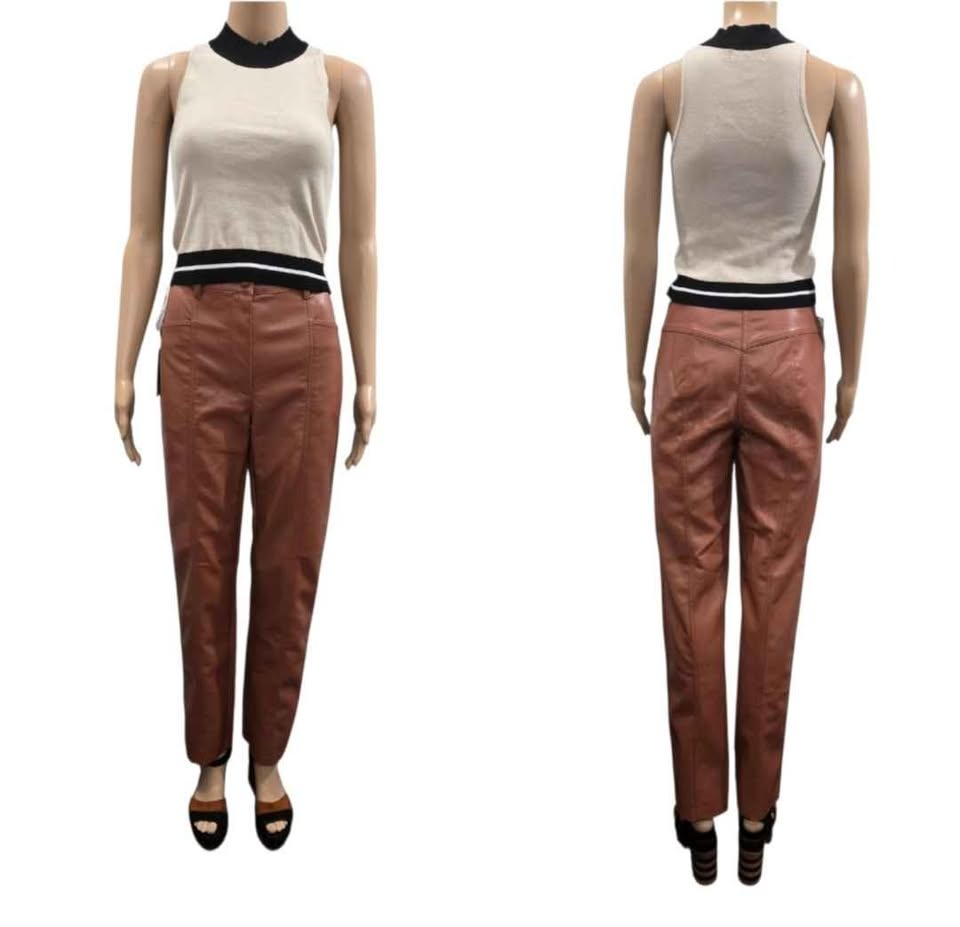 Wilfred New Rebel Faux-Leather Pants Size 6 - photo 4