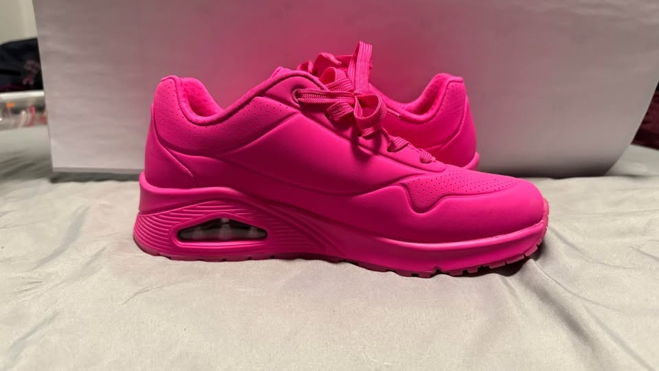 Skechers Uno Night Shades Hot Pink Neon Sneakers - Size 9 - photo 4