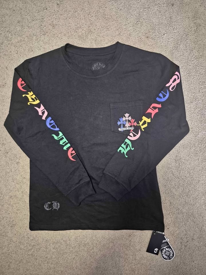 Chrome Hearts Long Sleeve Black Multi Colour Crosses (M)