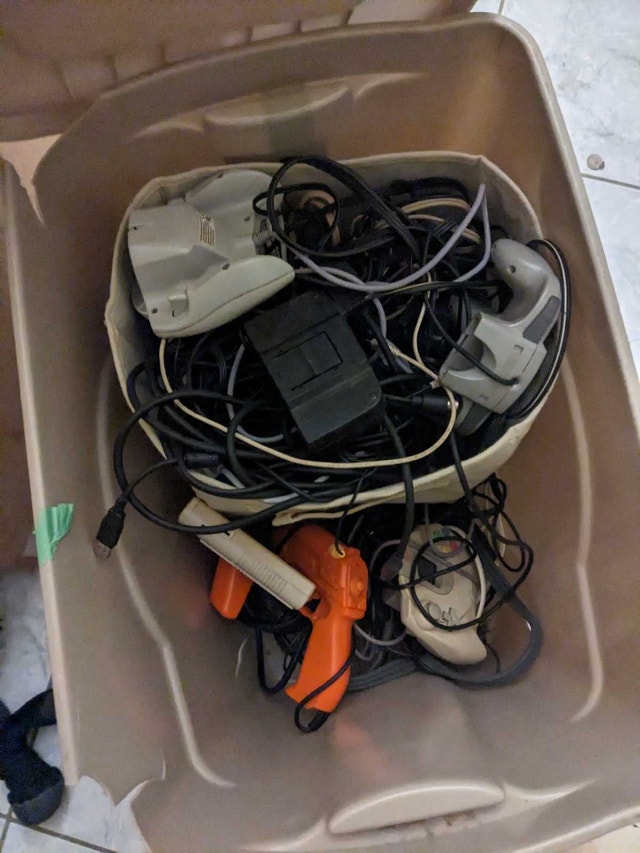 Cords and vintage controllers