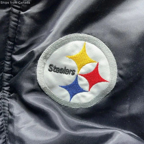 NFL Pro Line Pittsburgh Steelers Black Hooded Jacket - Men's Siz - photo 3