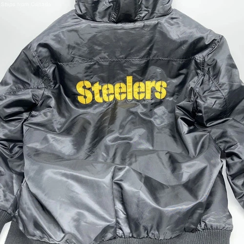 NFL Pro Line Pittsburgh Steelers Black Hooded Jacket - Men's Siz - photo 4