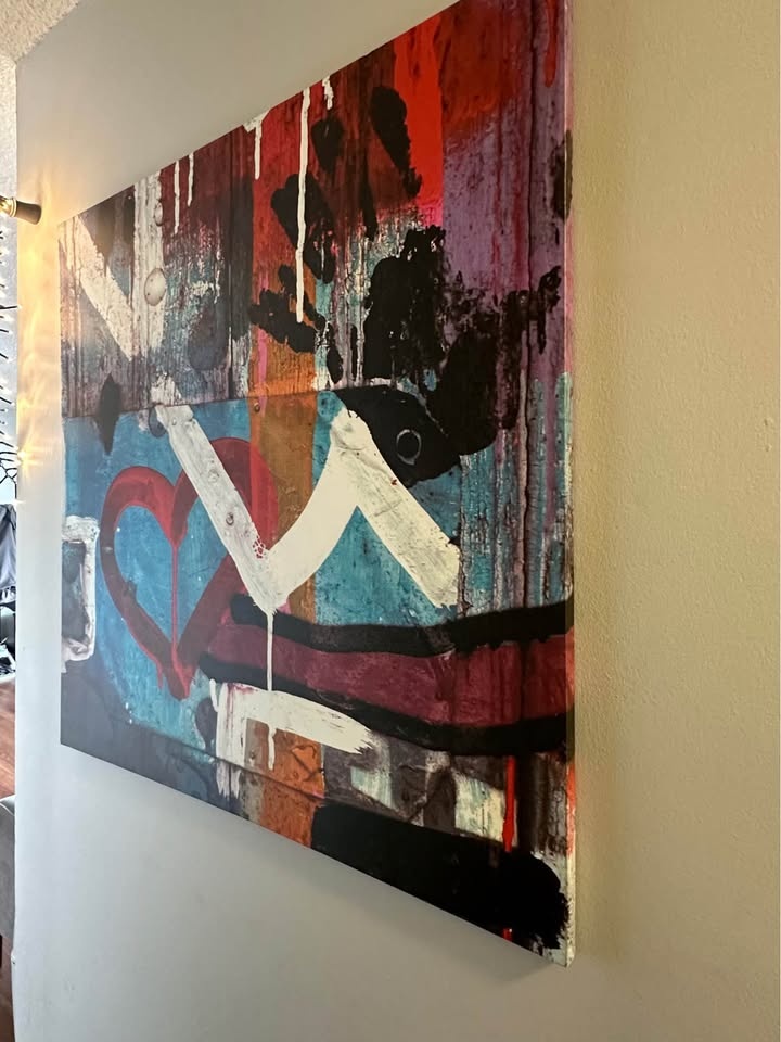 IKEA PJÄTTERYD Picture, "Heart Street" design. - photo 2